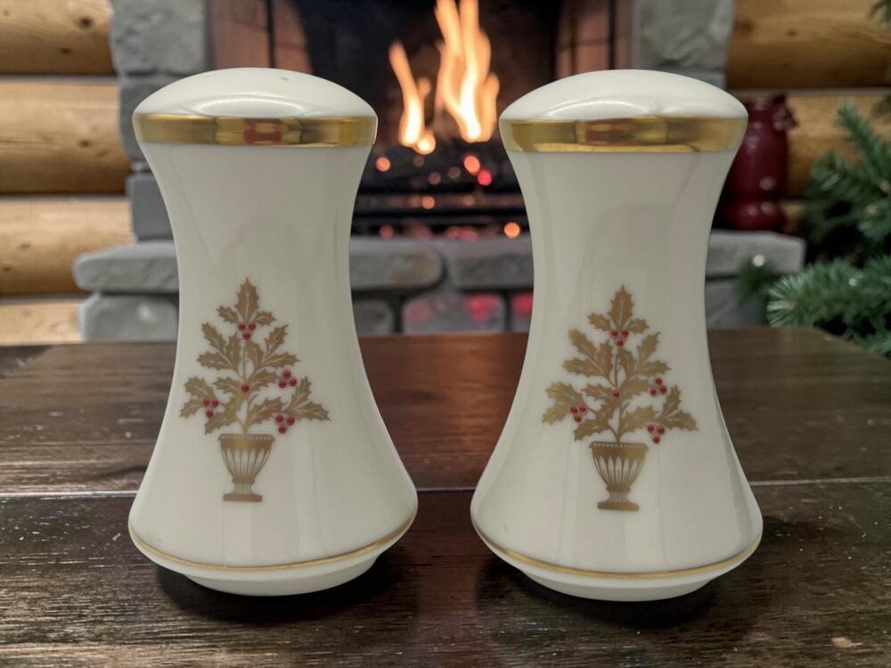 Lenox Eternal Christmas Salt and Pepper Shaker Set